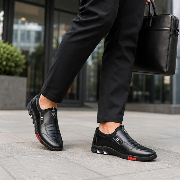 Eleganter Herrenschuh mit rutschfester Sohle