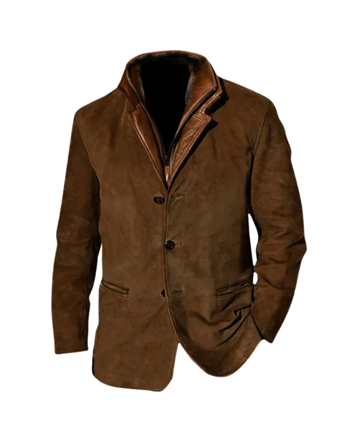 Arthur™ | Vintage Wildleder-Look Schichten Blazer Jacke