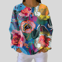 Adorna™ | Bunte Blumen Sweatshirt