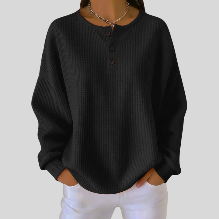 Nessa™ | Lässiges Henley Sweatshirt