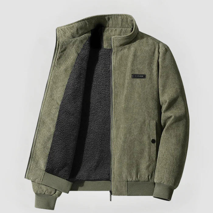 David™ | Warme klassische Cordjacke mit Fleece-Futter