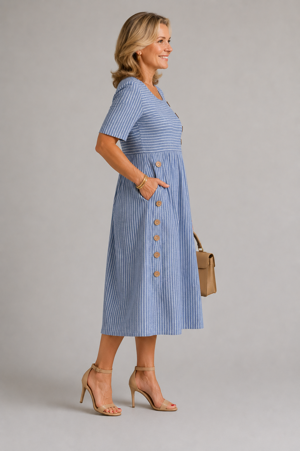 Sofia Gestreifte Kleid