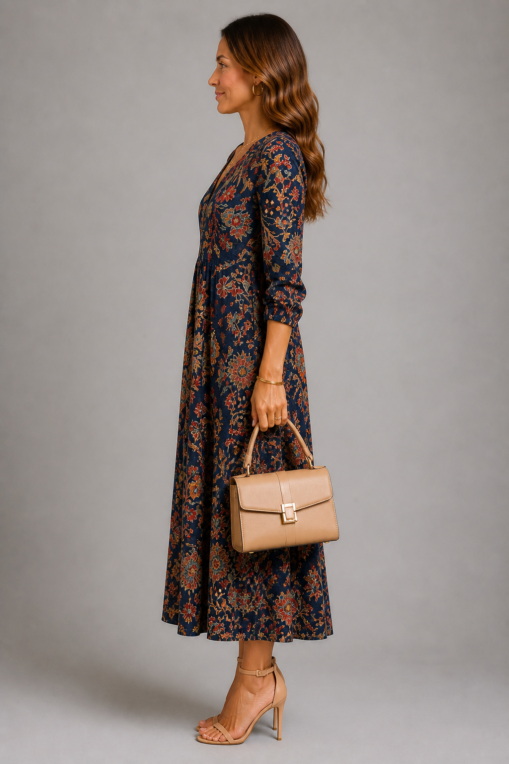 Herbstrose Kleid