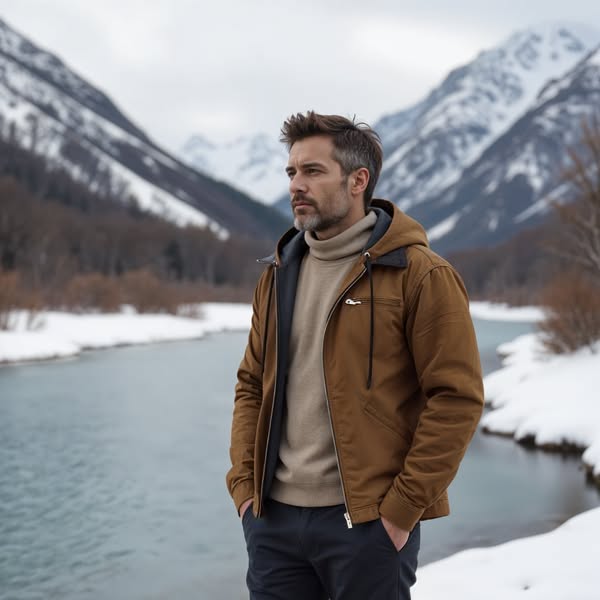 Isak™ | Warme Fleecegefütterte Vintage-Jacke