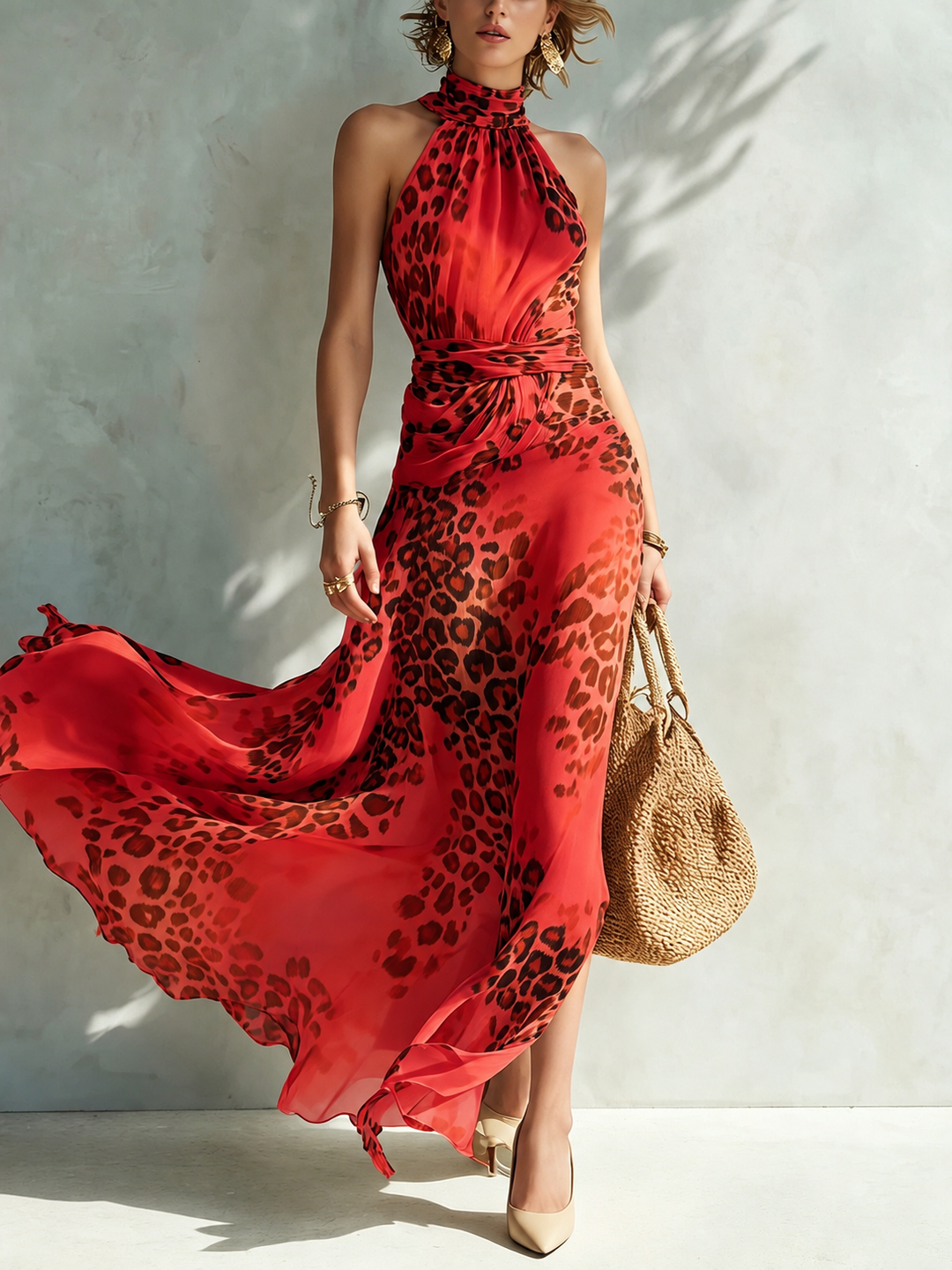 Daniela | Kleid mit Animal-Print