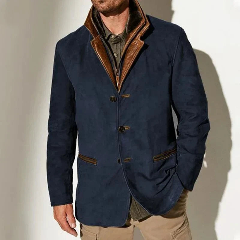 Arthur™ | Vintage Wildleder-Look Schichten Blazer Jacke