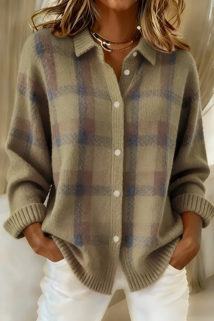 Camille™ | Karierter Cardigan