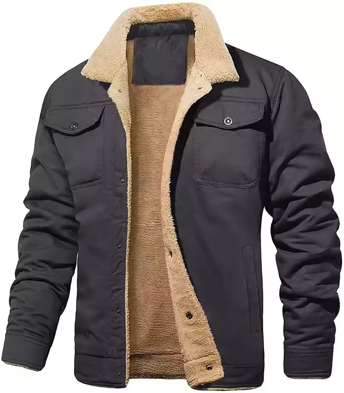 Cooper™ | Klassische warme Sherpa-gefütterte Truckerjacke