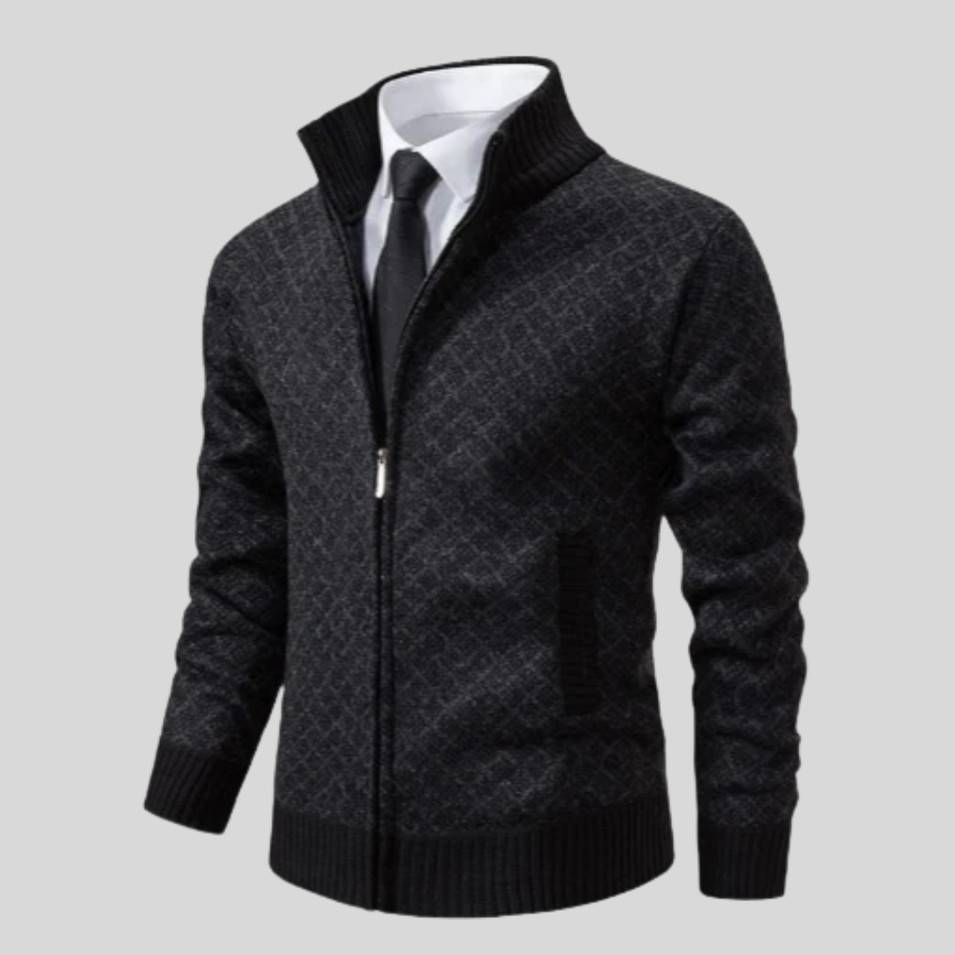 William™ | Klassischer warmer Reißverschluss-Cardigan