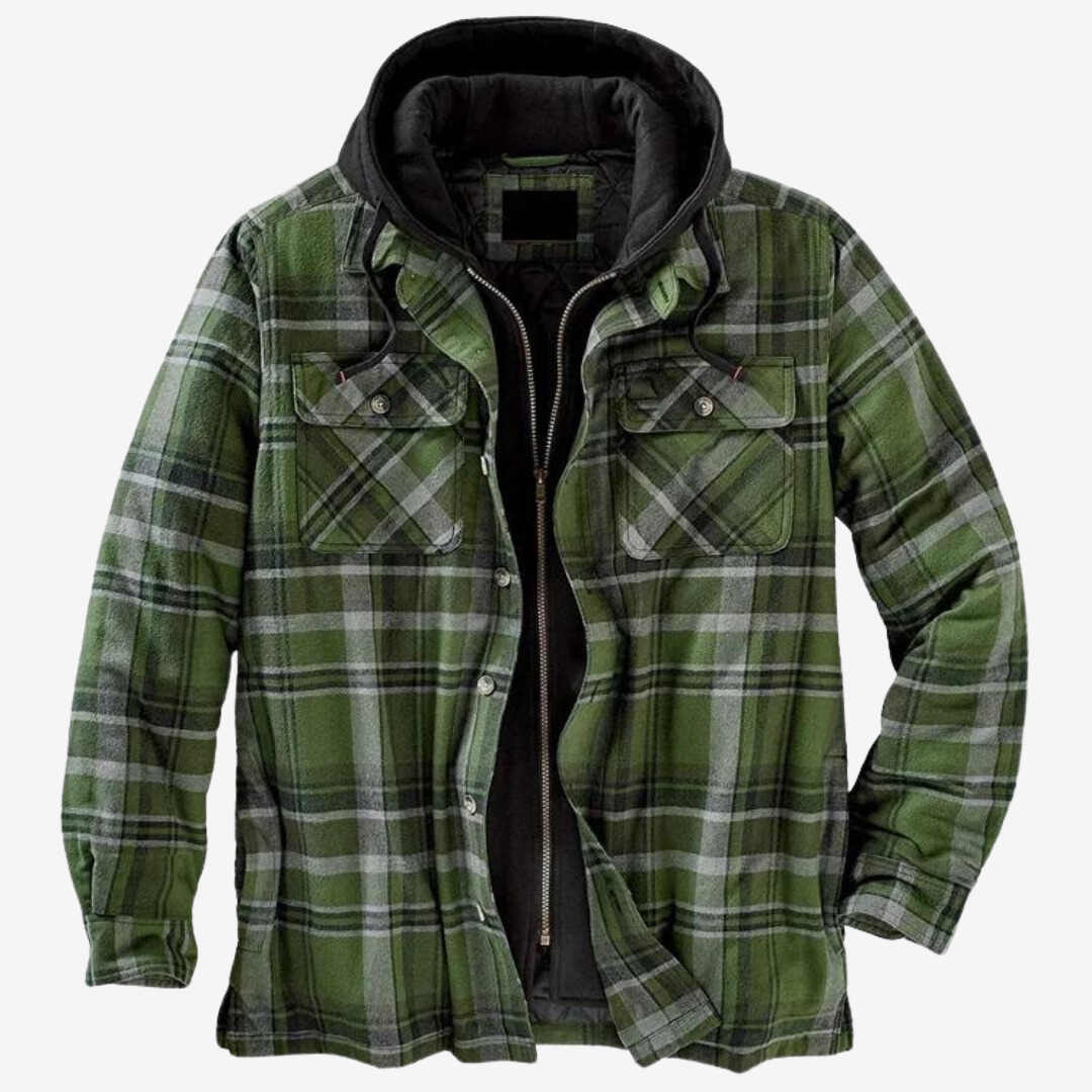 Henry™ | Warme Vintage Flanell-Hoodie-Jacke
