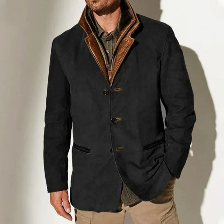 Arthur™ | Vintage Wildleder-Look Schichten Blazer Jacke