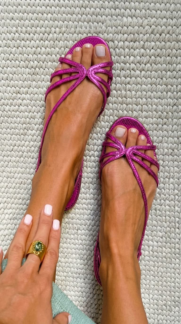 Camille™ | Goldene Sandalen, Elegante Sommerlichkeit