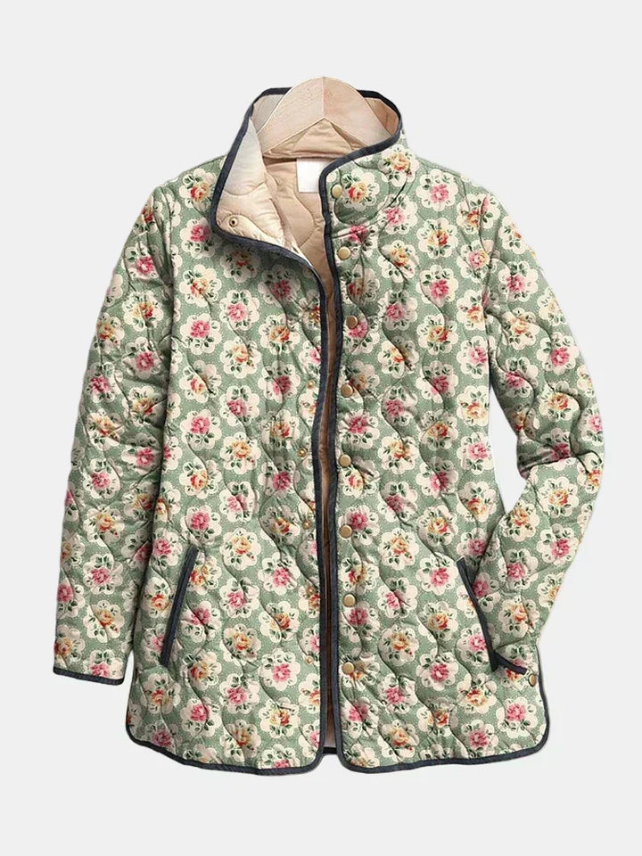 DELACROIX | Gepolsterte Jacke mit Blumenmuster Amélie