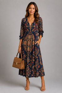 Herbstrose Kleid