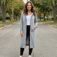 Brixley™ | Langer Cardigan mit Reißverschluss