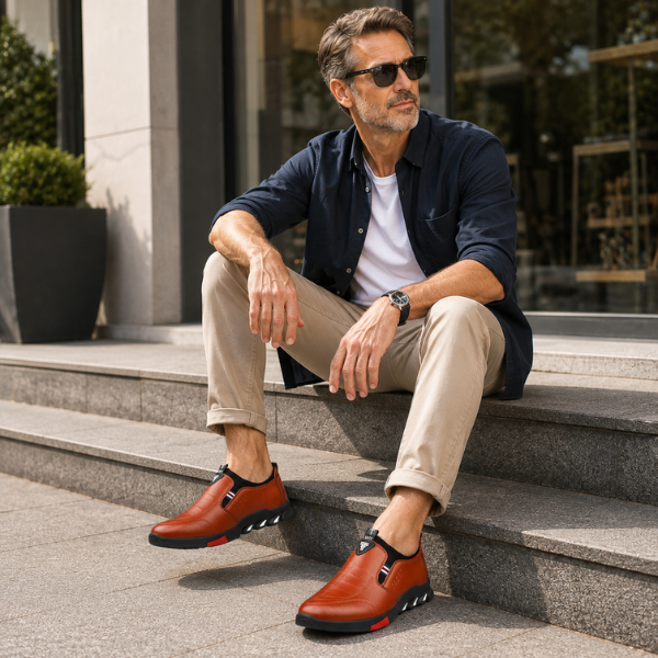 Eleganter Herrenschuh mit rutschfester Sohle