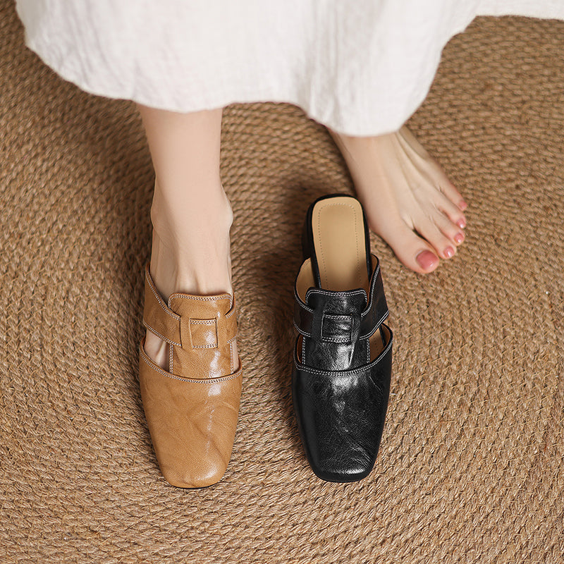 Mule aus echtem Leder Ivora
