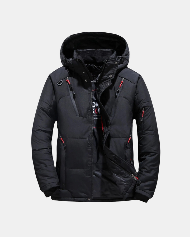 Gary™ | Warme Kapuzen-Multitaschen-Winterjacke