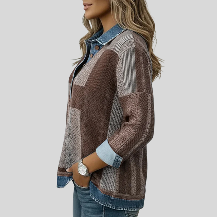 Meridell™ | Farbblock Druck Pullover