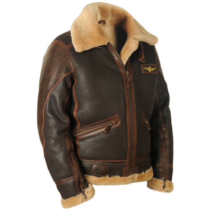 Harold™ | Heritage Shearling Pilotjacke