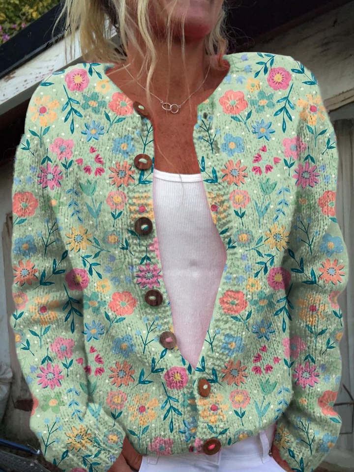 Foxfield™ | Vintage-Blumen-Cardigan für Damen