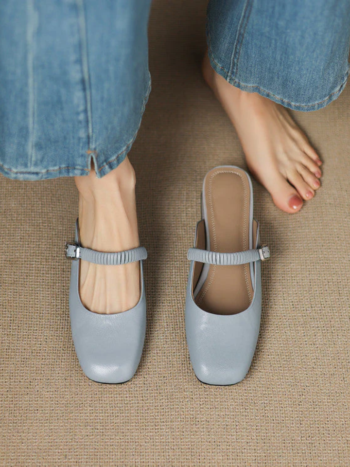 Mule Mary Jane aus echtem Leder Novie