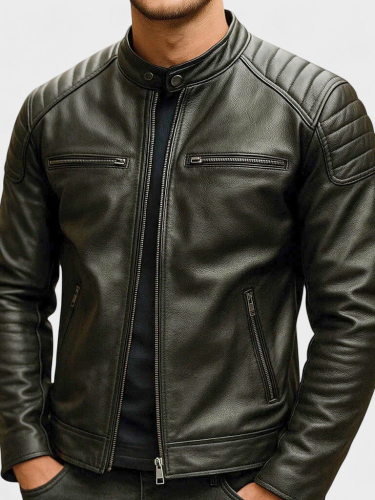 Ted™ | Vintage Abgenutzte Café Racer Jacke