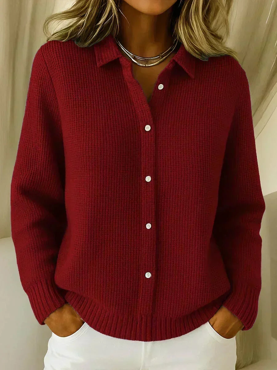 Camille™ | Cardigan mit Knöpfen aus strukturiertem Strick