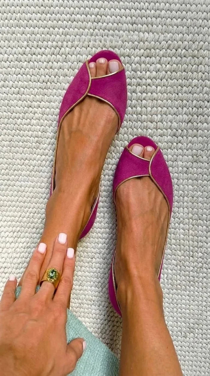 EVELYN | D'Orsay Ballerinas mit Offener Spitze