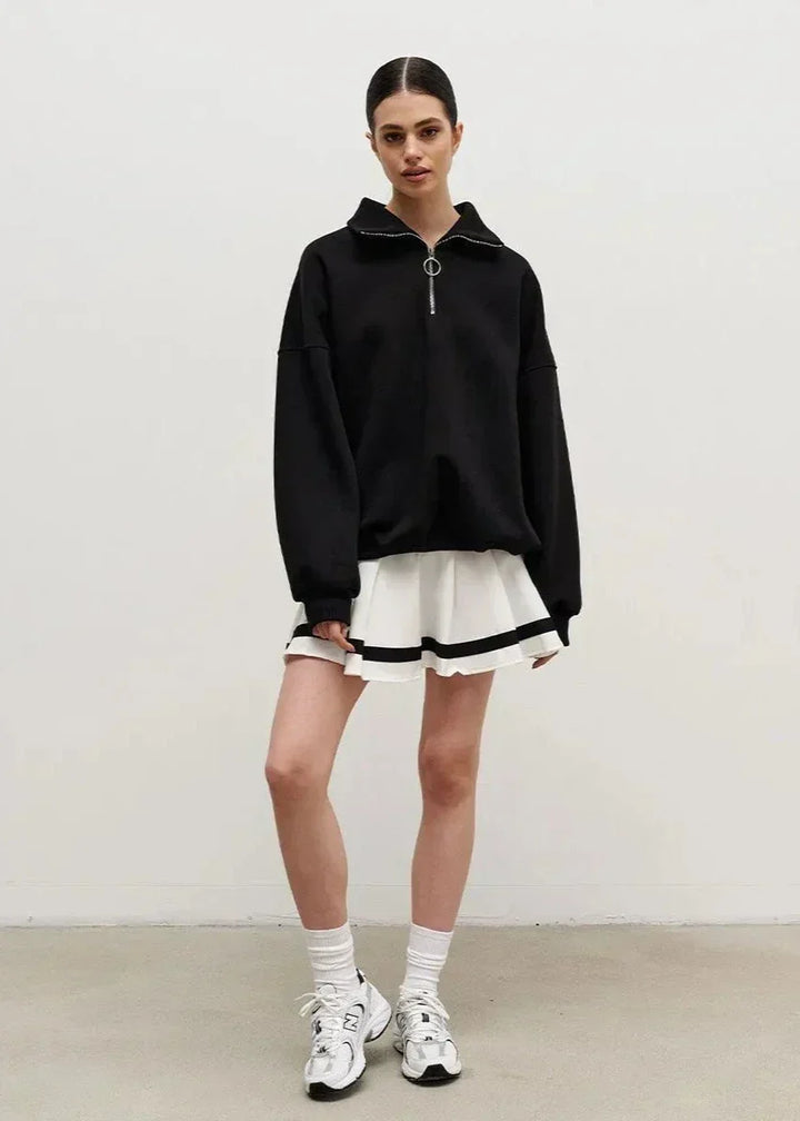 Rhea | Relaxed Half-Zip Pullover