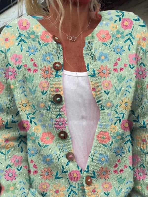 Foxfield™ | Vintage-Blumen-Cardigan für Damen