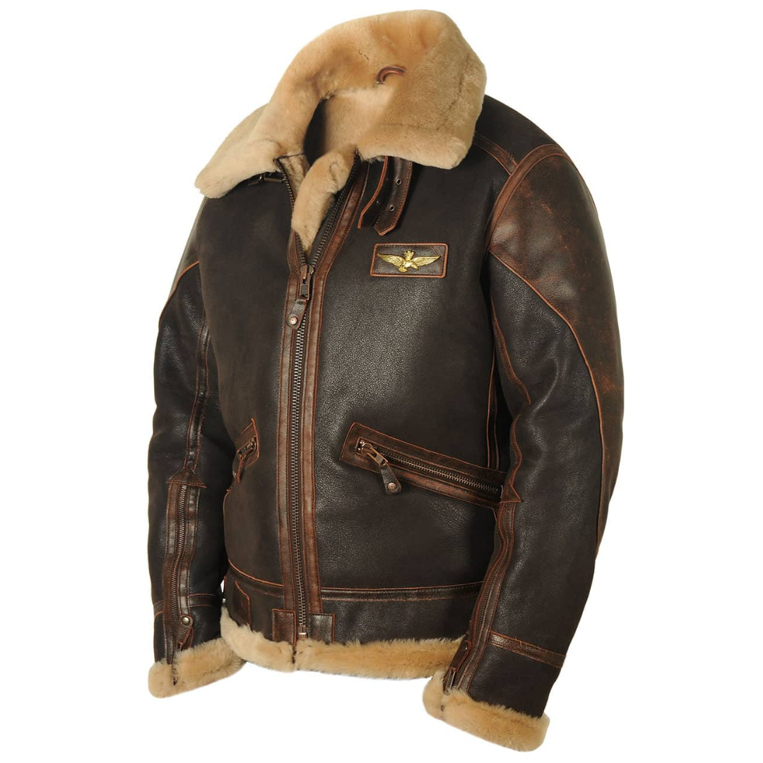Harold™ | Heritage Shearling Pilotjacke