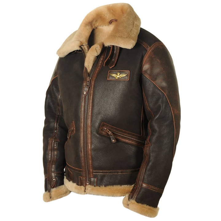 Harold™ | Heritage Shearling Pilotjacke