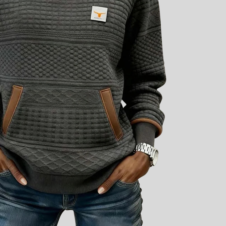 Noelle™ | Crew Neck Farbblock Sweatshirt