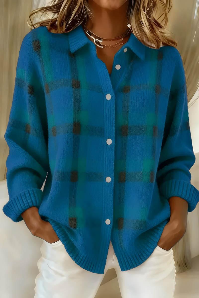 Camille™ | Karierter Cardigan