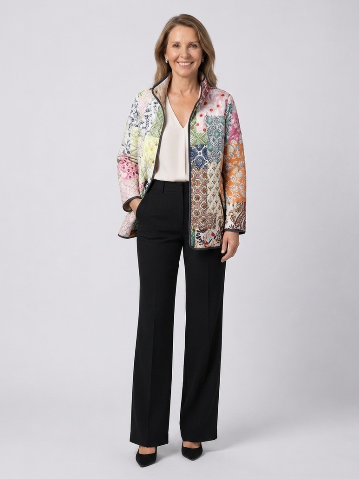 DELACROIX | Steppjacke Patchwork Bohemien Firenze