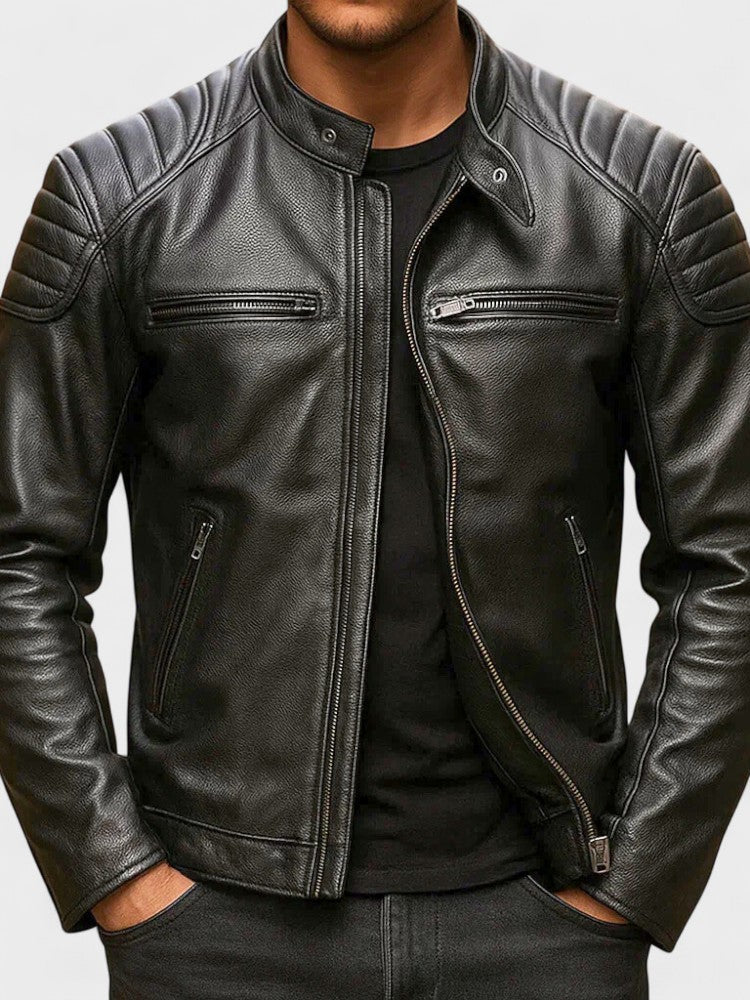 Ted™ | Vintage Abgenutzte Café Racer Jacke
