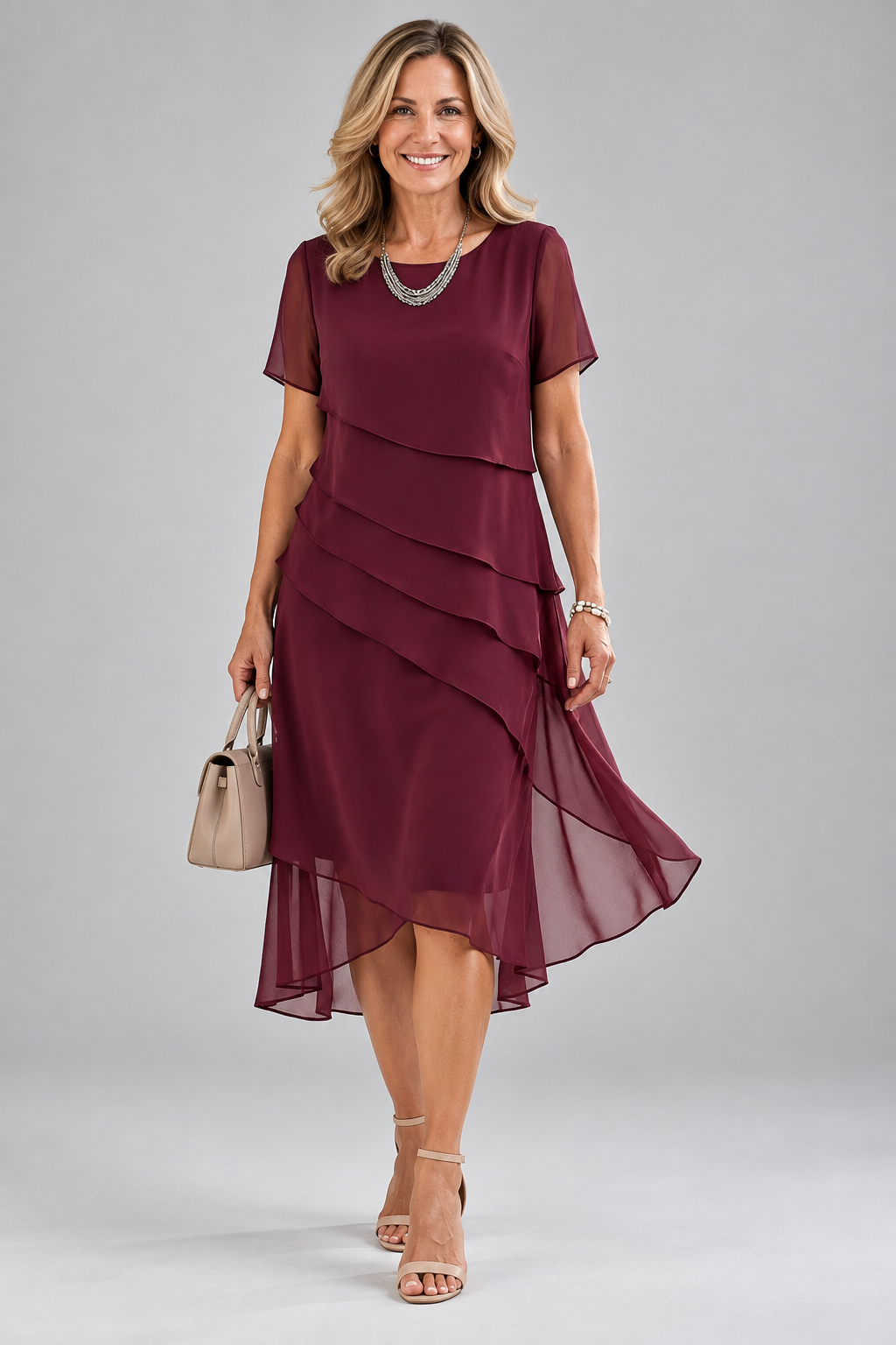 Juliette Fließendes Midi Kleid