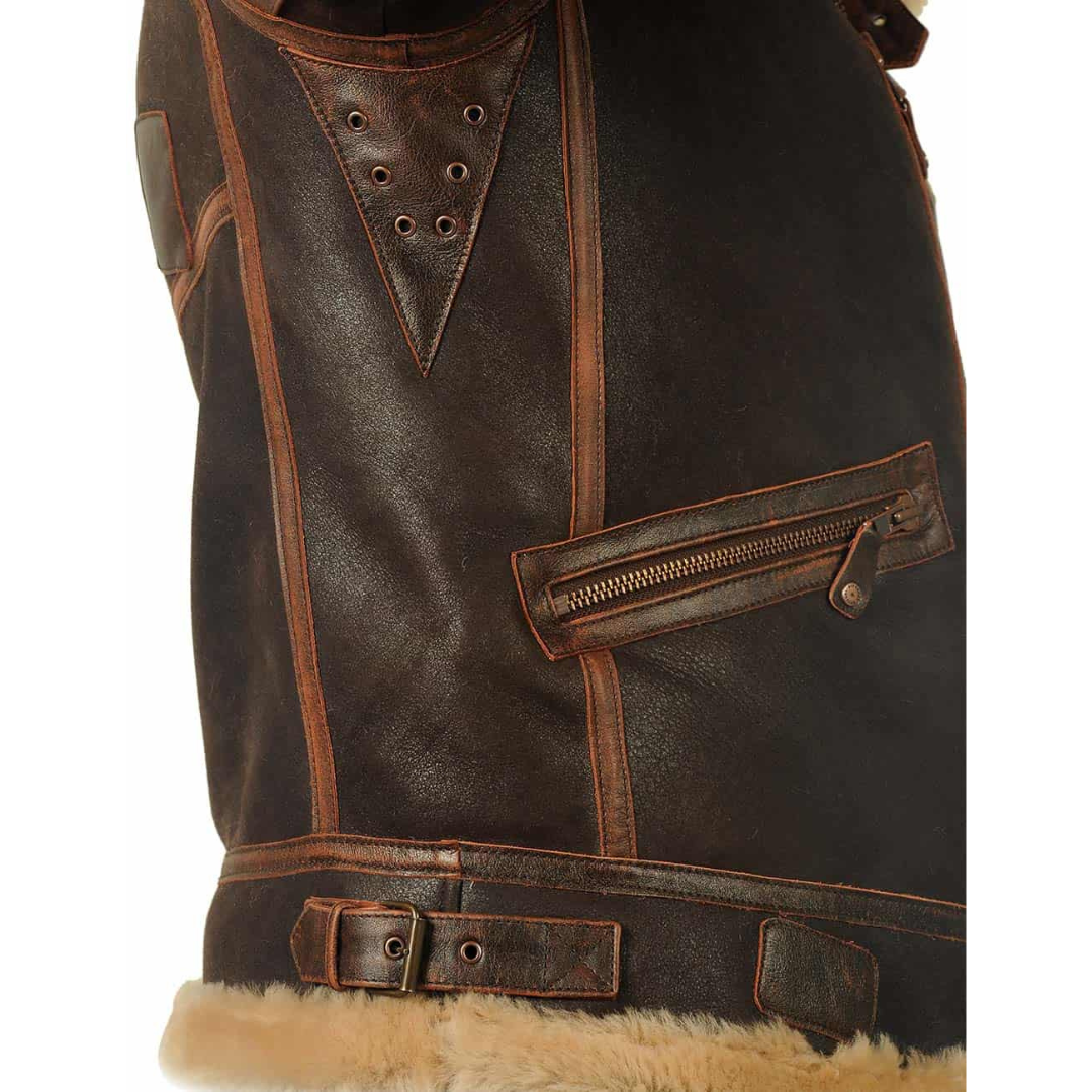 Harold™ | Heritage Shearling Pilotjacke