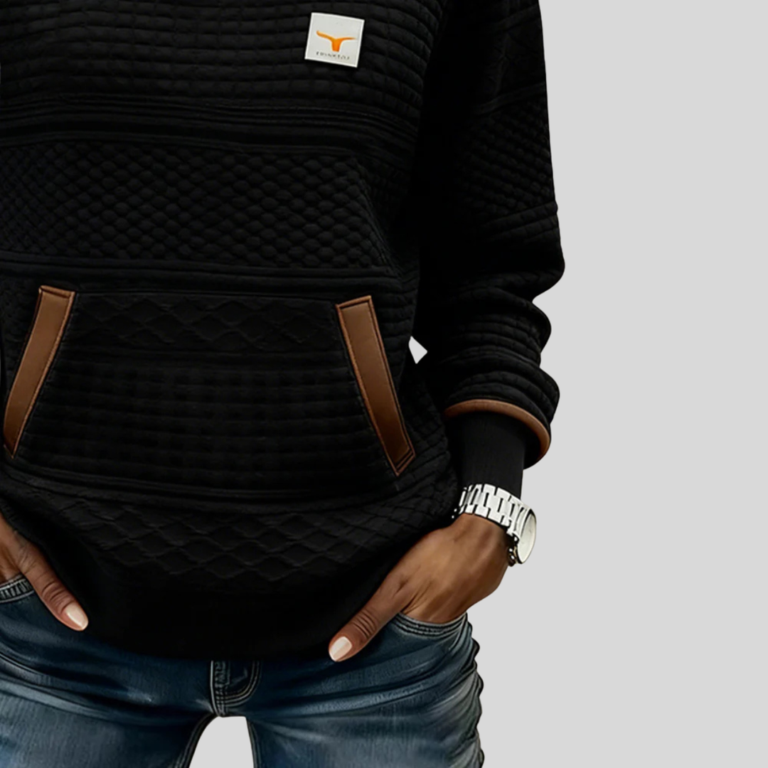 Noelle™ | Crew Neck Farbblock Sweatshirt