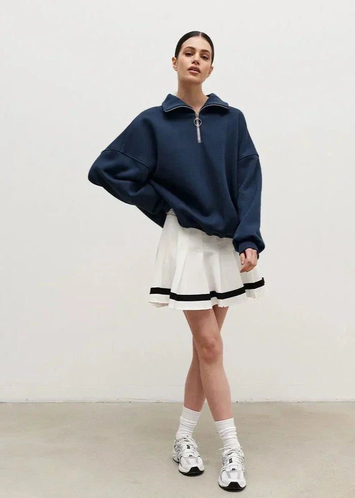 Rhea | Relaxed Half-Zip Pullover