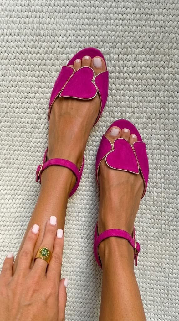 CORA | Herzmotiv Riemchensandalen