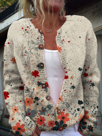 Sabrina™ | Vintage Blumen Cardigan