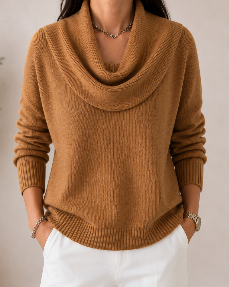 Caralina™ | Eleganter Pullover mit Stehkragen