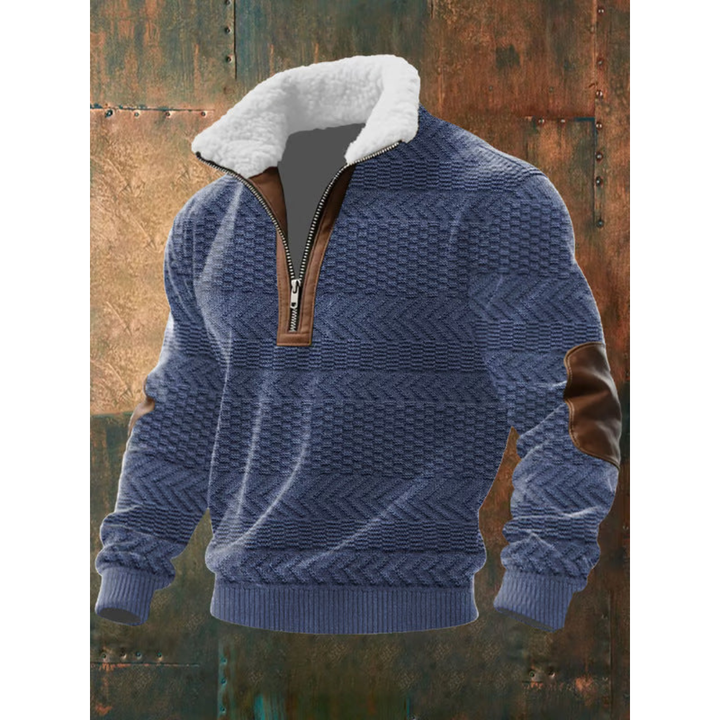 Ettiene | Fleece-Pullover mit Reißverschluss und hohem Kragen