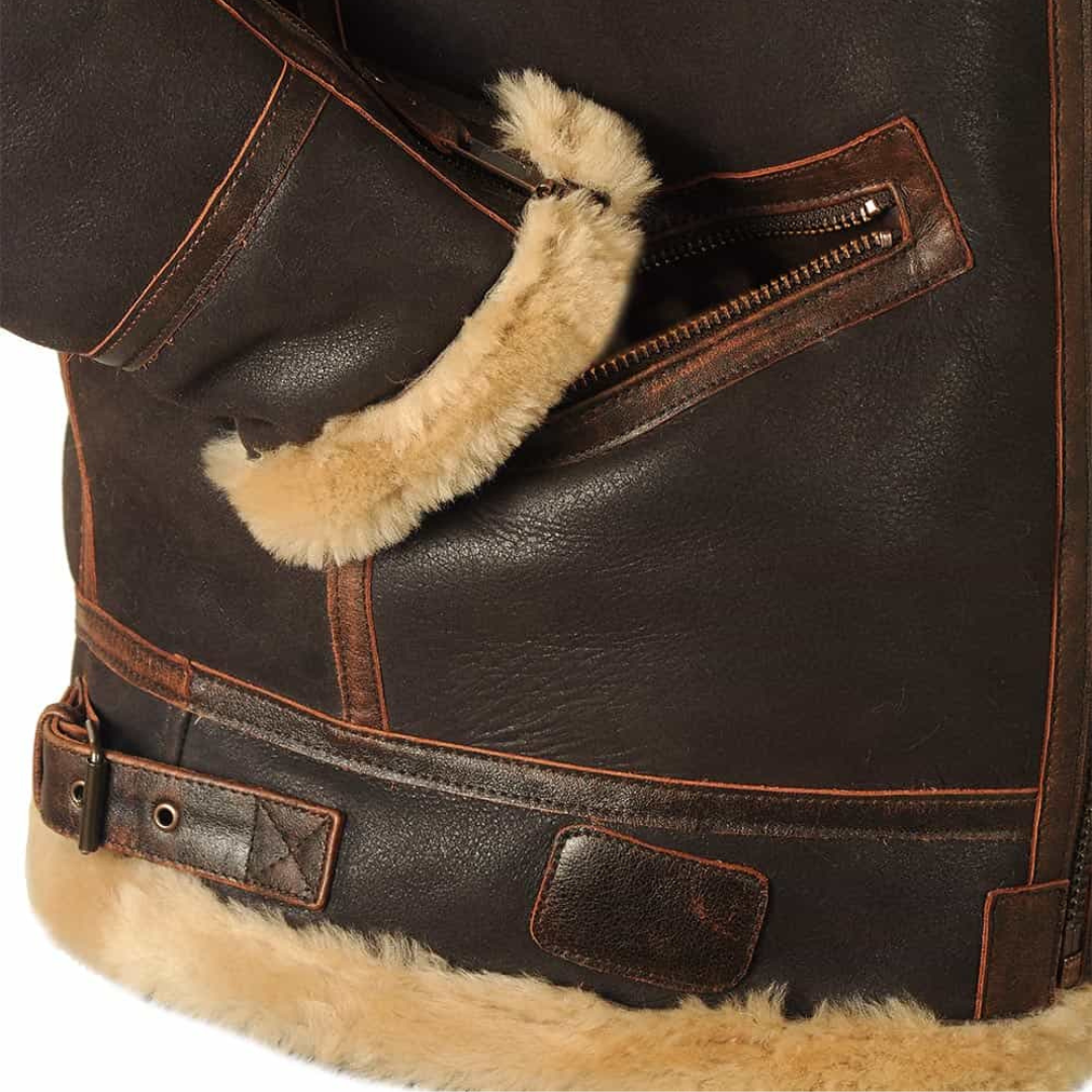 Harold™ | Heritage Shearling Pilotjacke