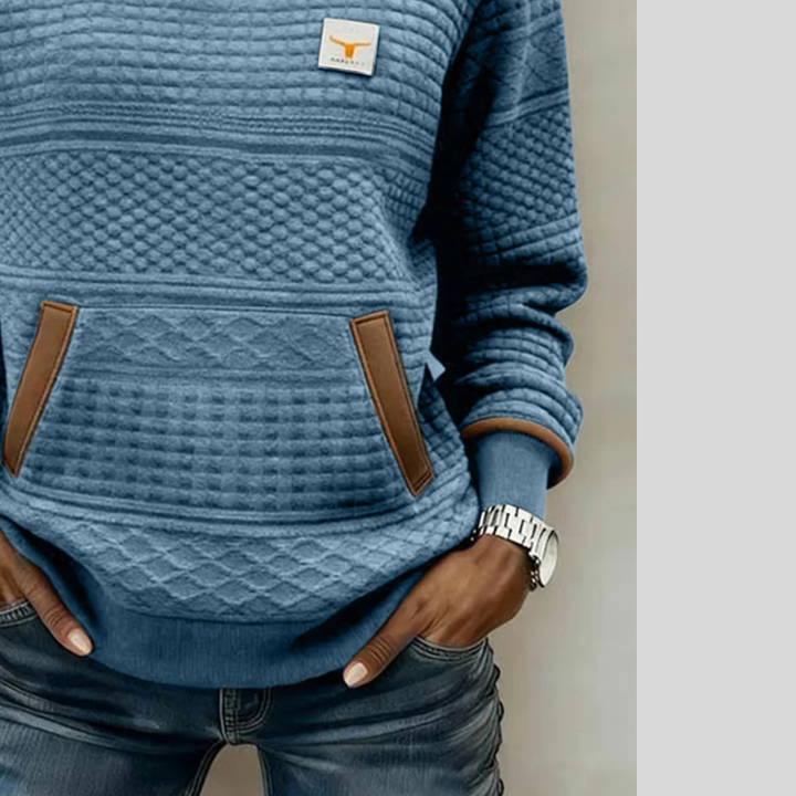 Noelle™ | Crew Neck Farbblock Sweatshirt
