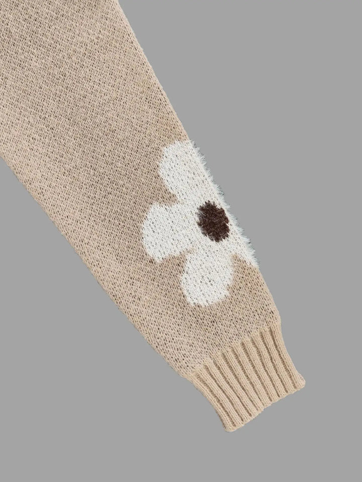 Daisy | Strickpullover mit Blumen