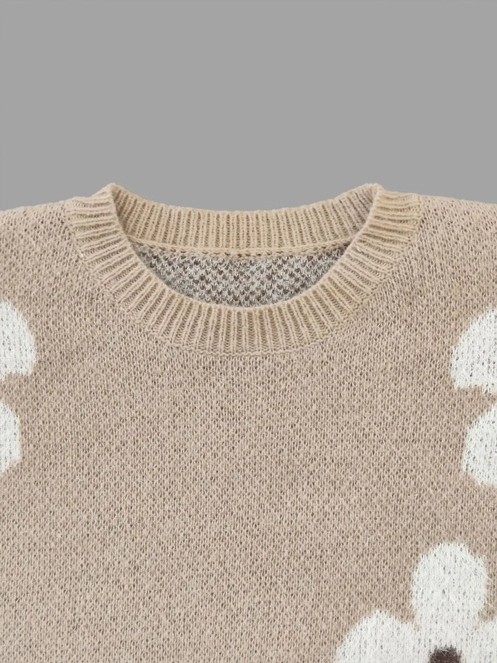 Daisy | Strickpullover mit Blumen