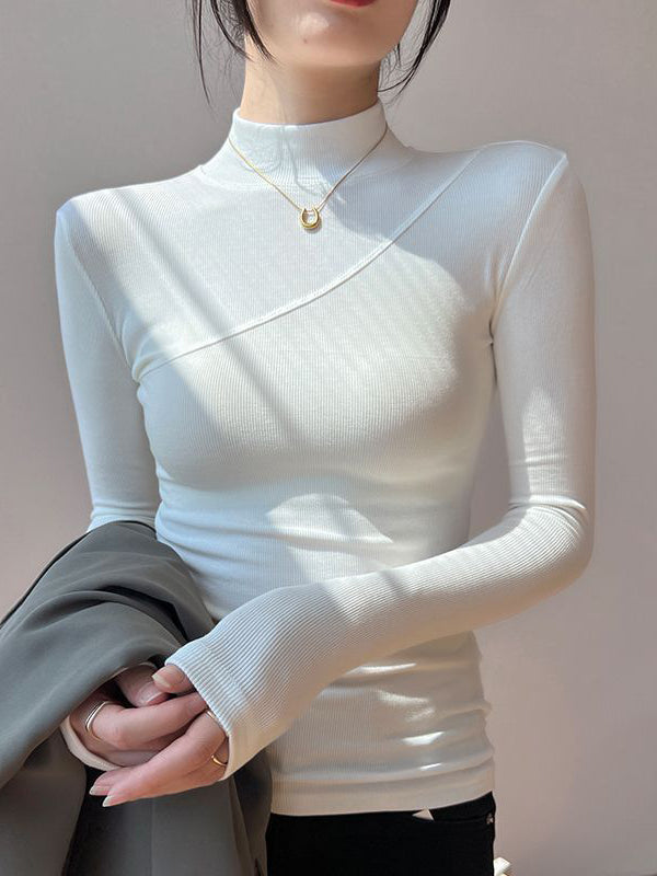 Vivienne | Dünner Pullover mit Stehkragen